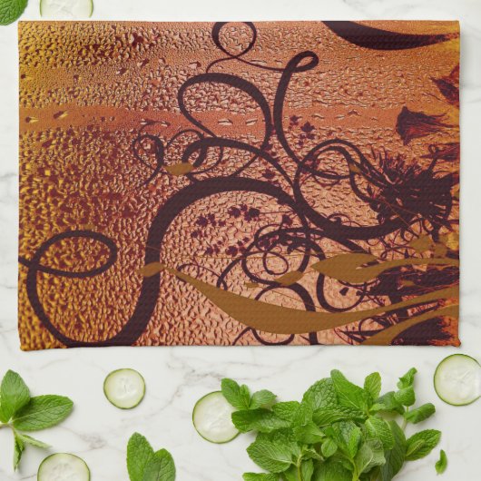 銅の露 キッチンタオル (折り畳み)