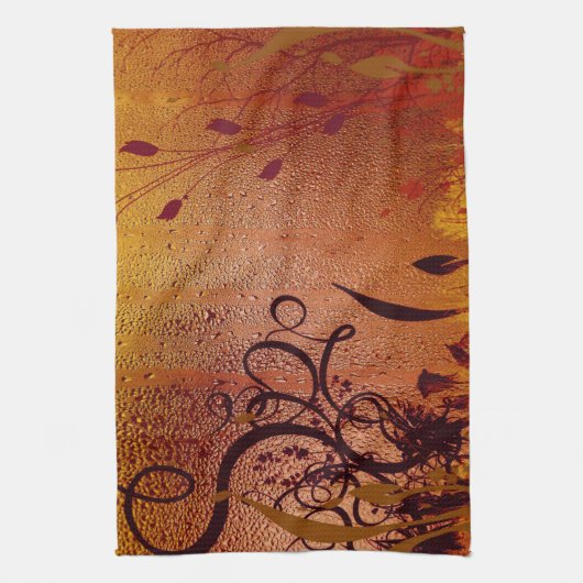 銅の露 キッチンタオル (縦)