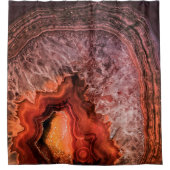 銅の青銅色の瑪瑙の鉱物の宝石用原石 シャワーカーテン (正面)