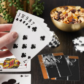 銅の黒く、銀製のモノグラム トランプ (インサイチュ)