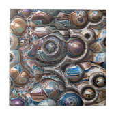 銅の3D反射 タイル (正面)