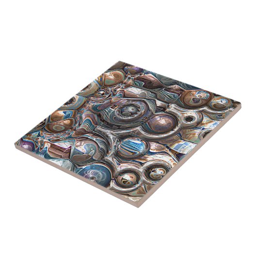 銅の3D反射 タイル (側面)