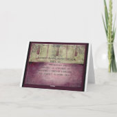 銅の7周年結婚記念日のギフトカード カード (裏面)