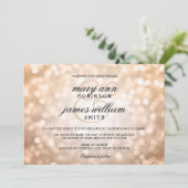 銅の《写真》ぼけ味ライトエレガントな結婚式 招待状 (スタンド正面)