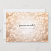 銅の《写真》ぼけ味ライトエレガントな結婚式 招待状 (裏面)