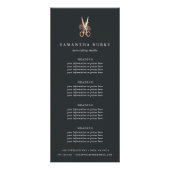 銅はさみ |サロン価格またはサービス ラックカード (正面)