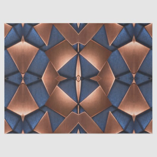 銅はっきりしたとサファイアパターンの分離 薄葉紙 (正面)