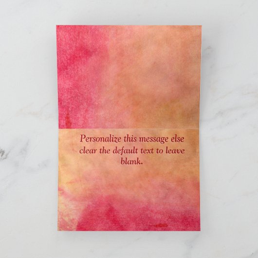 銅は上がりました(母の日の間パーソナライズ) カード (内部)