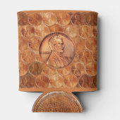 銅アブラハムリンカーンペニー1919、小麦セント 缶クーラー (裏面)