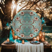 銅エレガントおよびターコイズ紙プレート ペーパープレート