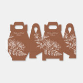 銅エレガントと白のフローラ フェイバーボックス (折り畳みなし)