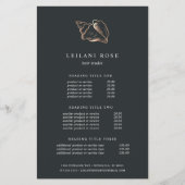 銅エレガントコンチシェル |価格とサービス チラシ (正面)