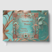 銅エレガントターコイズゲストブック ゲストブック (正面)