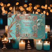 銅エレガントターコイズゲストブック ゲストブック