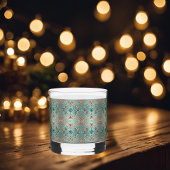 銅エレガントターコイフローラ界 ウイスキーグラス