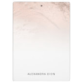 銅エレガントバラミニマル金ゴールドグリッター クリップボード (裏面)