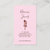 銅エレガントバラモダン金ゴールドグリッタースプレーtans 名刺 (裏面)