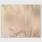 銅エレガントバラモダン金ゴールドグリッター ラッピングペーパー (フラット)