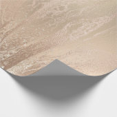 銅エレガントバラモダン金ゴールドグリッター ラッピングペーパー (角)