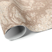 銅エレガントバラモダン金ゴールドグリッター ラッピングペーパー (ロールコーナー)