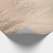 銅エレガントバラモダン金ゴールドグリッター ラッピングペーパー (角)