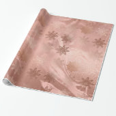 銅エレガントバラモダン金ゴールド大理石の雪片 ラッピングペーパー (アンロールド)