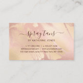 銅エレガントバラモダン金ゴールド大理石スプレー 名刺 (裏面)