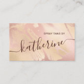 銅エレガントバラモダン金ゴールド大理石スプレー 名刺 (正面)