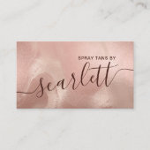 銅エレガントバラモダン金ゴールド大理石スプレー 名刺 (正面)