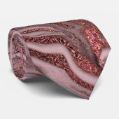 銅エレガントバラモダン金ゴールド白大理石ルック ネクタイ (ロール)