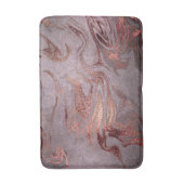 銅エレガントバラモダン金ゴールド紫色の大理石の外観 バスマット (正面縦)