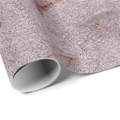 銅エレガントバラモダン金ゴールド紫色の大理石の外観 ラッピングペーパー (ロールコーナー)