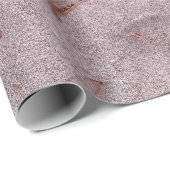 銅エレガントバラモダン金ゴールド紫色の大理石の外観 ラッピングペーパー (ロールコーナー)