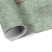 銅エレガントバラモダン金ゴールド緑の大理石の外観 ラッピングペーパー (ロールコーナー)