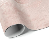 銅エレガントバラ金ゴールドとピンクマーブル ラッピングペーパー (ロールコーナー)