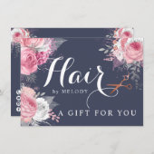 銅エレガントバラ金ゴールドはさみヘアスタイリスト (正面/裏面)