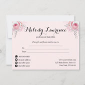 銅エレガントバラ金ゴールドはさみヘアスタイリスト (裏面)