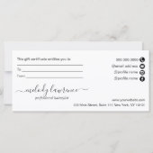 銅エレガントバラ金ゴールドはさみヘアスタイリスト (裏面)