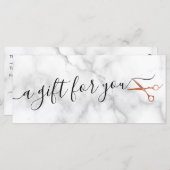 銅エレガントバラ金ゴールドはさみヘアスタイリスト (正面/裏面)