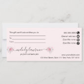 銅エレガントバラ金ゴールドはさみヘアスタイリスト (裏面)