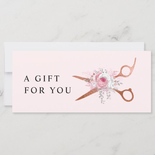 銅エレガントバラ金ゴールドはさみヘアスタイリスト (正面)