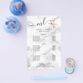 銅エレガントバラ金ゴールドはさみヘアスタイリスト チラシ (シングル)