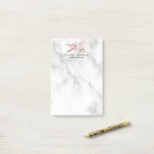 銅エレガントバラ金ゴールドはさみヘアスタイリスト ポストイット (デスク上)