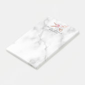 銅エレガントバラ金ゴールドはさみヘアスタイリスト ポストイット (アングル)