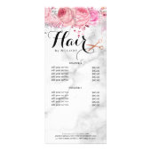 銅エレガントバラ金ゴールドはさみヘアスタイリスト ラックカード (裏面)