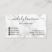 銅エレガントバラ金ゴールドはさみヘアスタイリスト ロイヤリティカード (裏面)