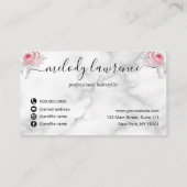 銅エレガントバラ金ゴールドはさみヘアスタイリスト ロイヤリティカード (裏面)