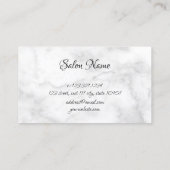 銅エレガントバラ金ゴールドはさみヘアスタイリスト 名刺 (裏面)