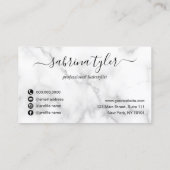 銅エレガントバラ金ゴールドはさみヘアスタイリスト 名刺 (裏面)