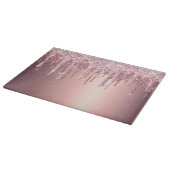 銅エレガントバラ金ゴールドグリッタードリップ カッティングボード (角)